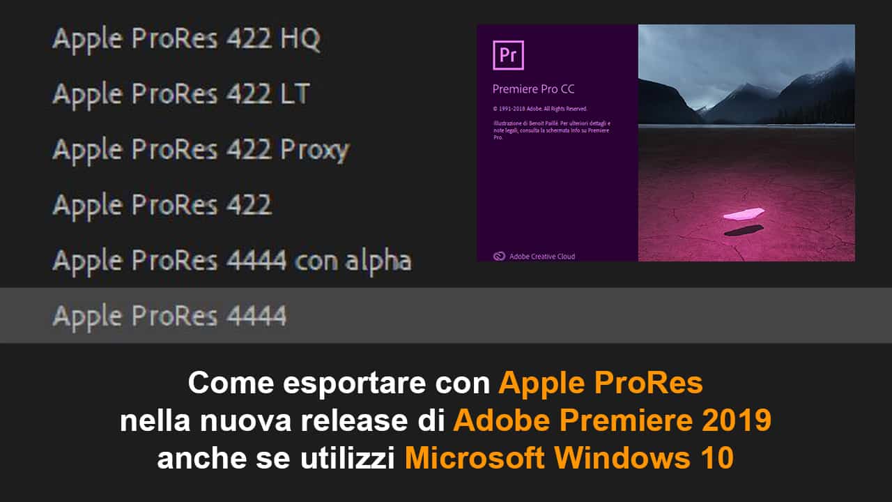 prores premiere pro windows